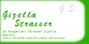 gizella strasser business card